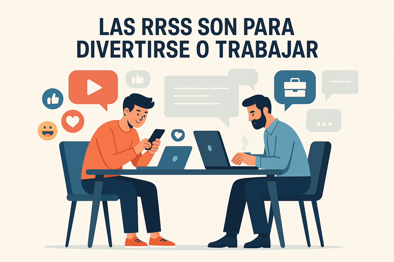 LAS RRSS SON PARA DIVERTIRSE O TRABAJAR