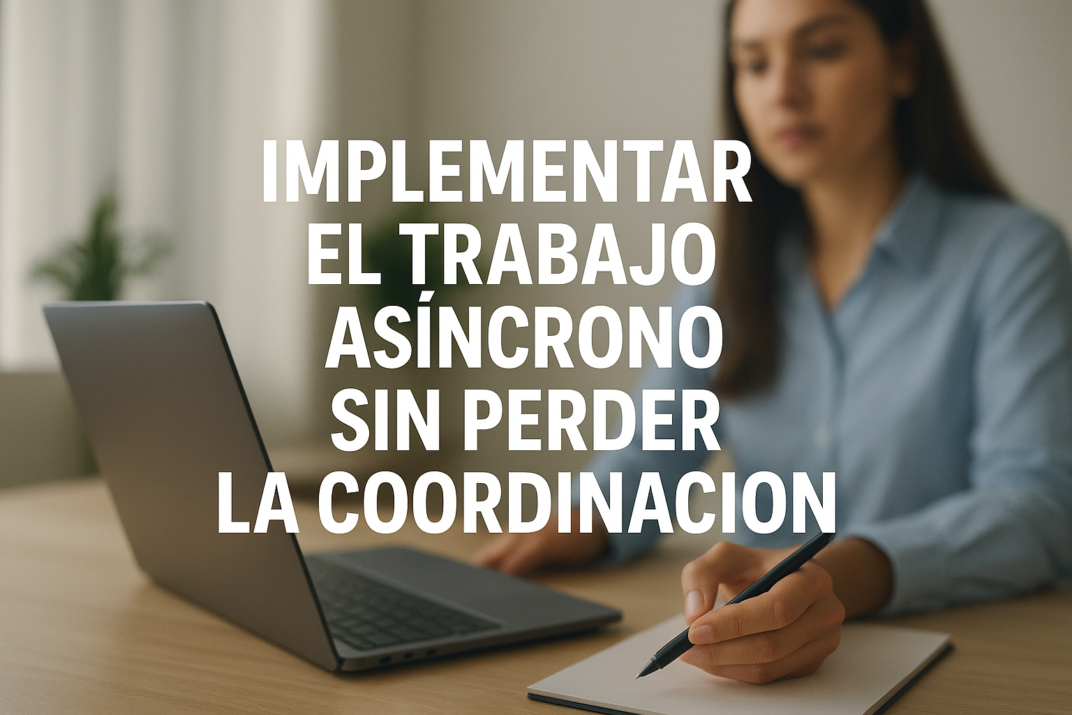 IMPLEMENTAR EL TRABAJO ASÍNCRONO SIN PERDER LA COORDINACIÓN