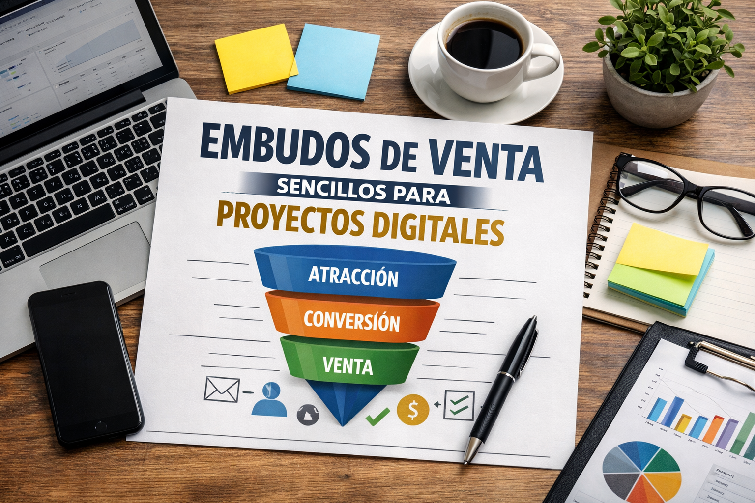EMBUDOS DE VENTA SENCILLOS PARA PROYECTOS DIGITALES