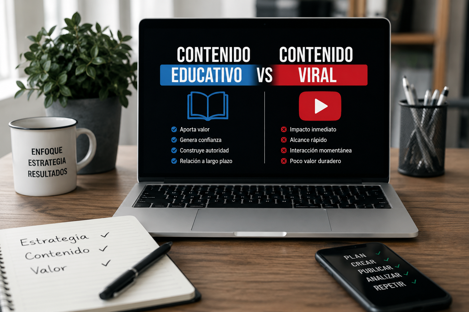 CONTENIDO EDUCATIVO VS CONTENIDO VIRAL