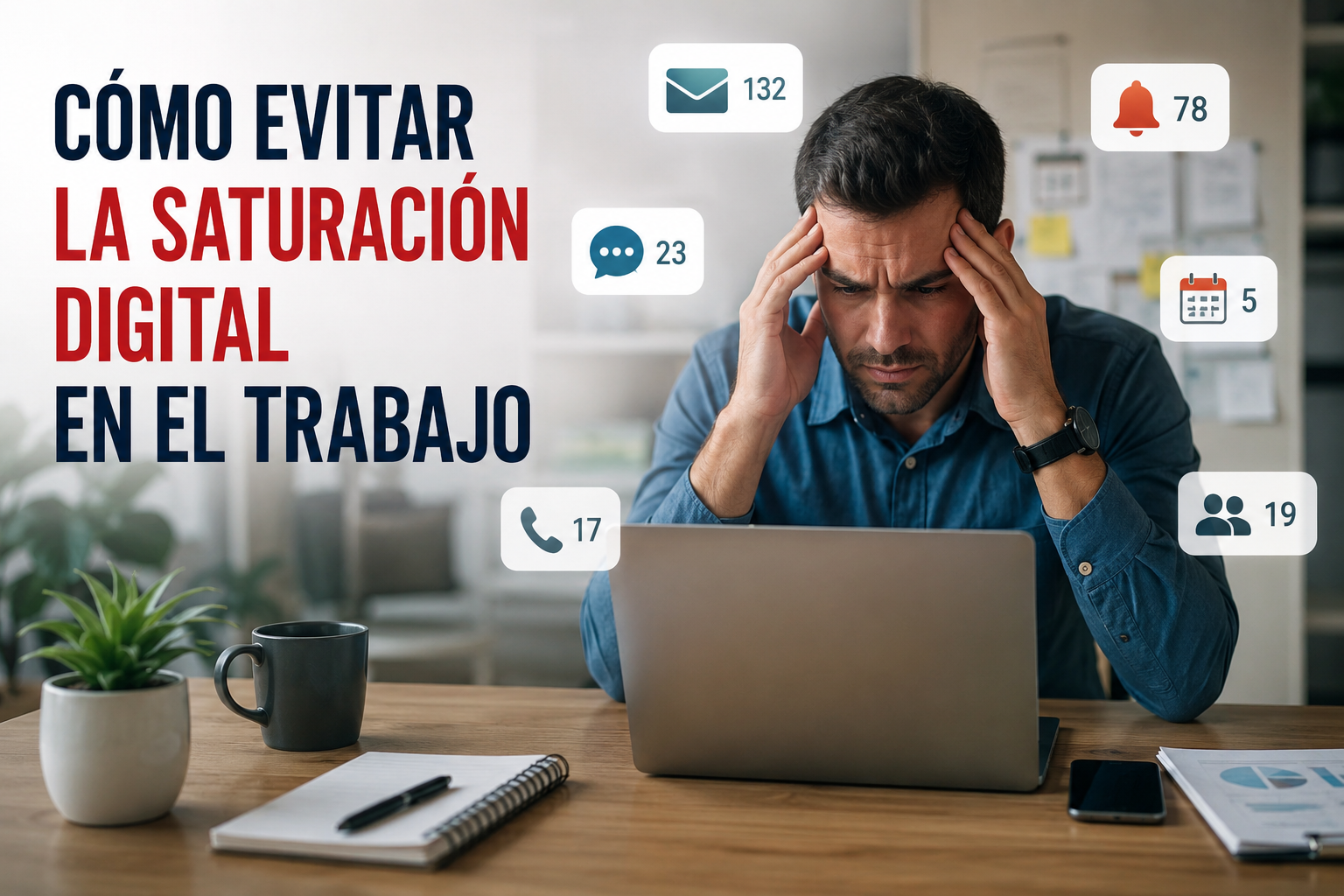 CÓMO EVITAR LA SATURACIÓN DIGITAL EN EL TRABAJO