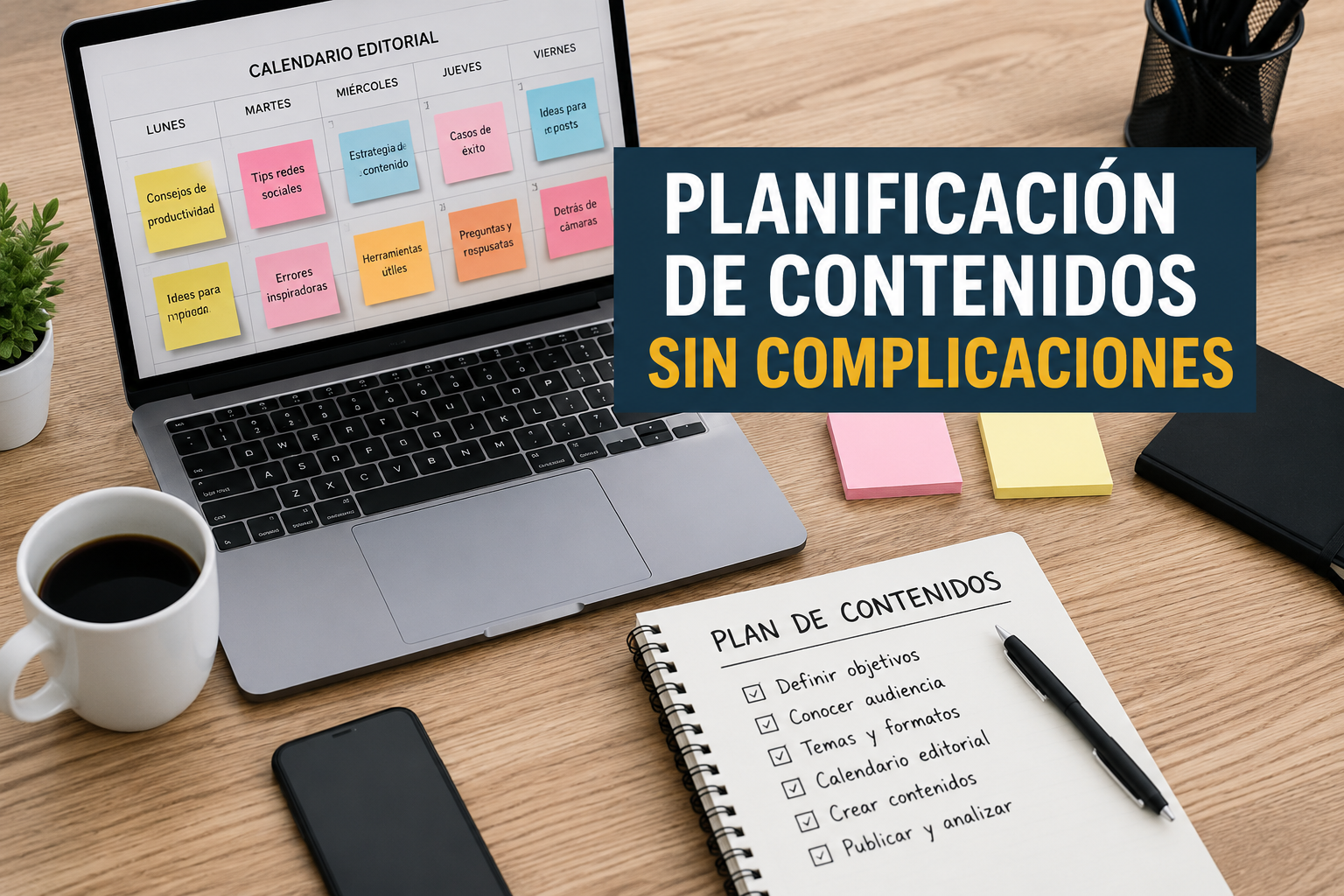 PLANIFICACIÓN DE CONTENIDOS SIN COMPLICACIONES