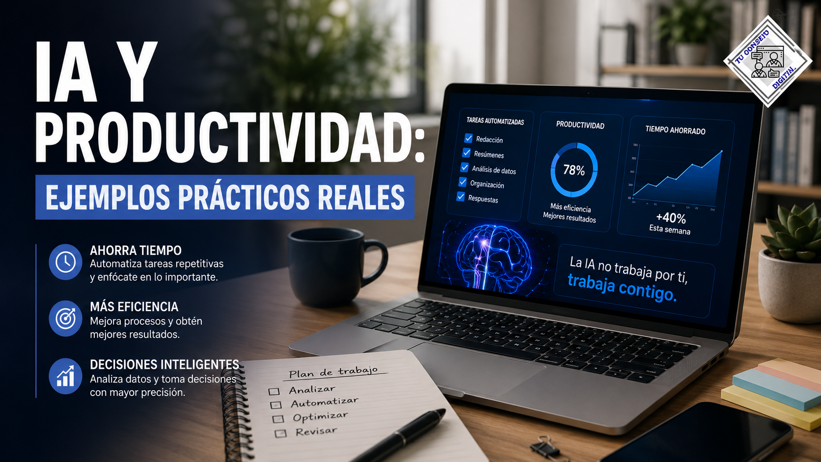 IA Y PRODUCTIVIDAD: EJEMPLOS PRÁCTICOS REALES