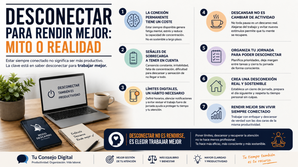 DESCONECTAR PARA RENDIR MEJOR: MITO O REALIDAD
