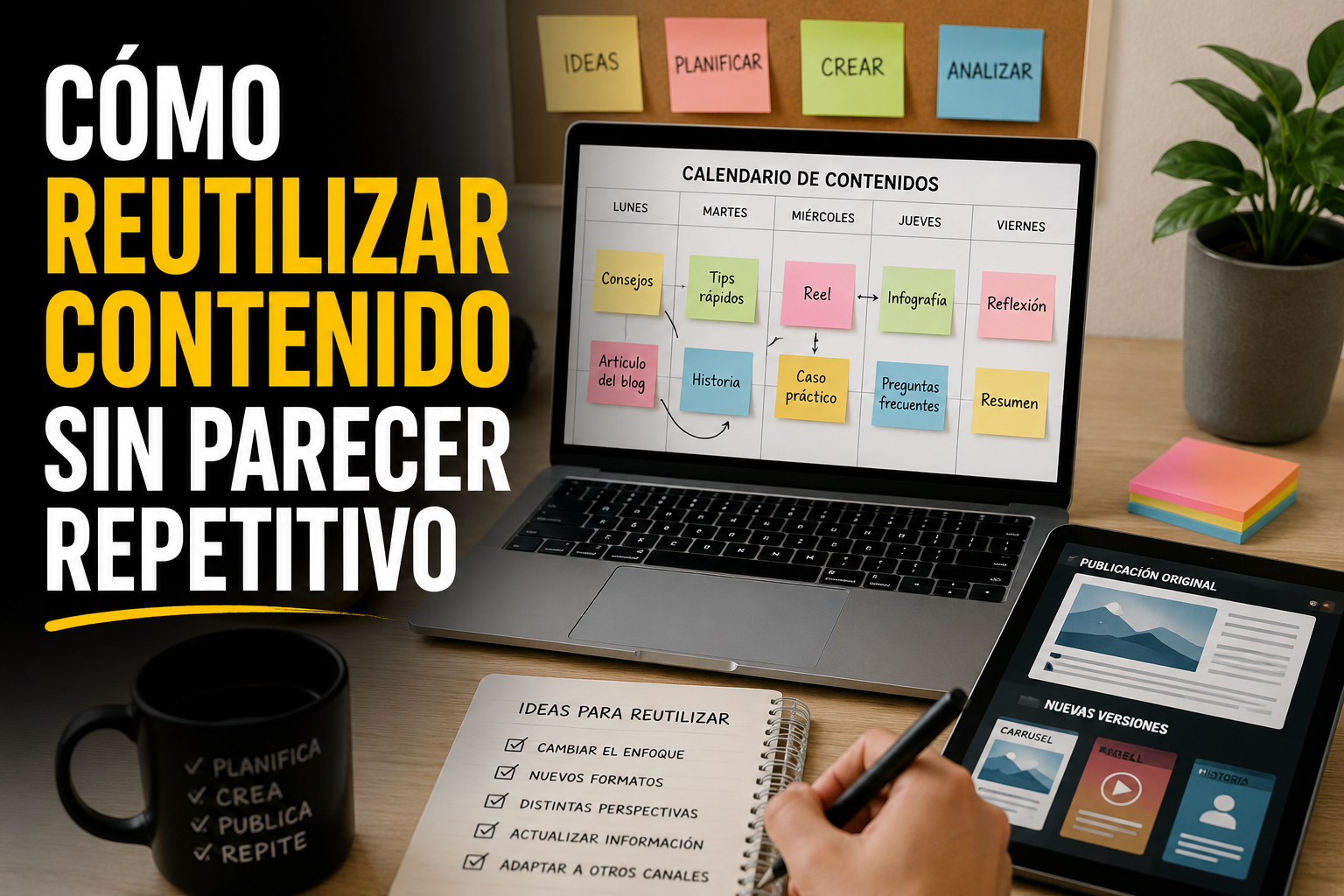 CÓMO REUTILIZAR CONTENIDO SIN PARECER REPETITIVO