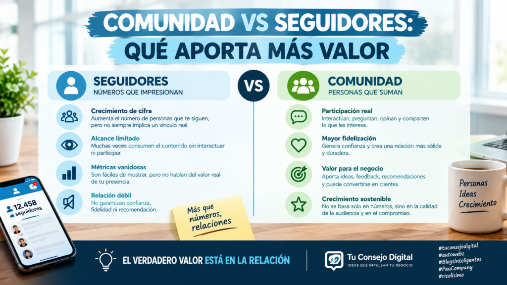 COMUNIDAD VS SEGUIDORES: QUÉ APORTA MÁS VALOR