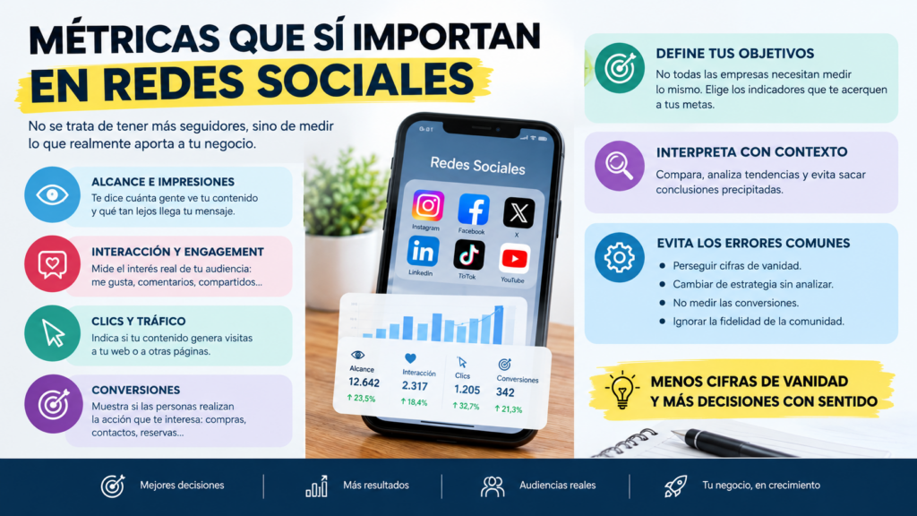 MÉTRICAS QUE SÍ IMPORTAN EN REDES SOCIALES